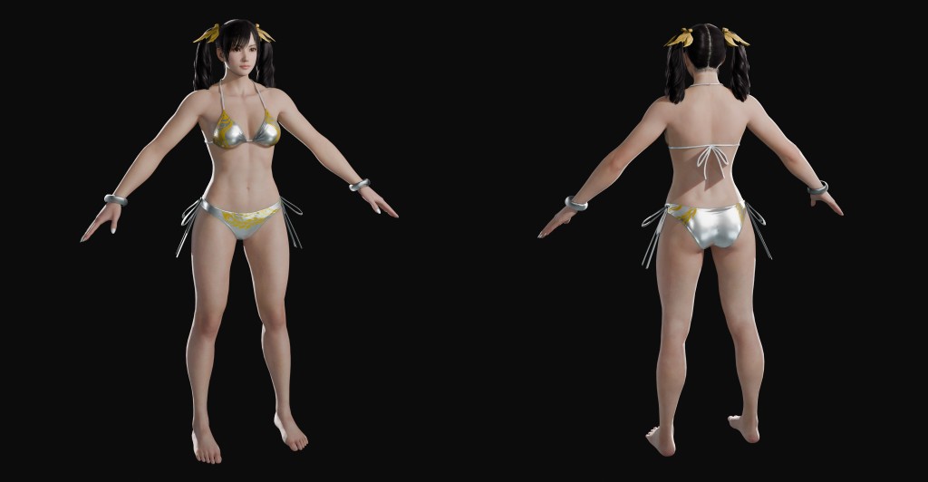 Tekken 8 Xiaoyu (Shining Swimsuit) Premium for Blender 4.x