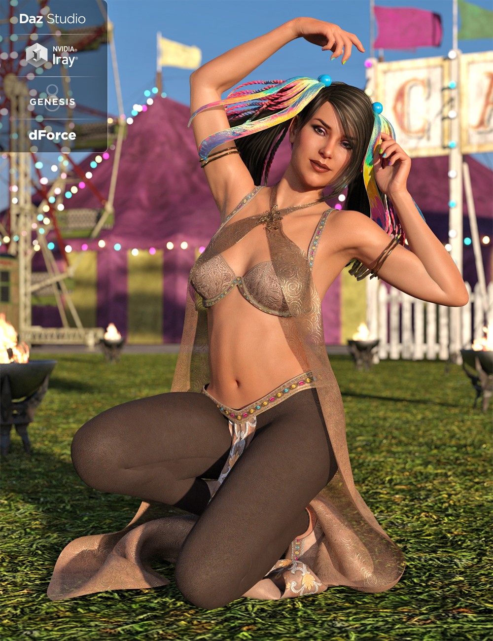 dForce Khamsin Outfit for Genesis 8 Female(s)