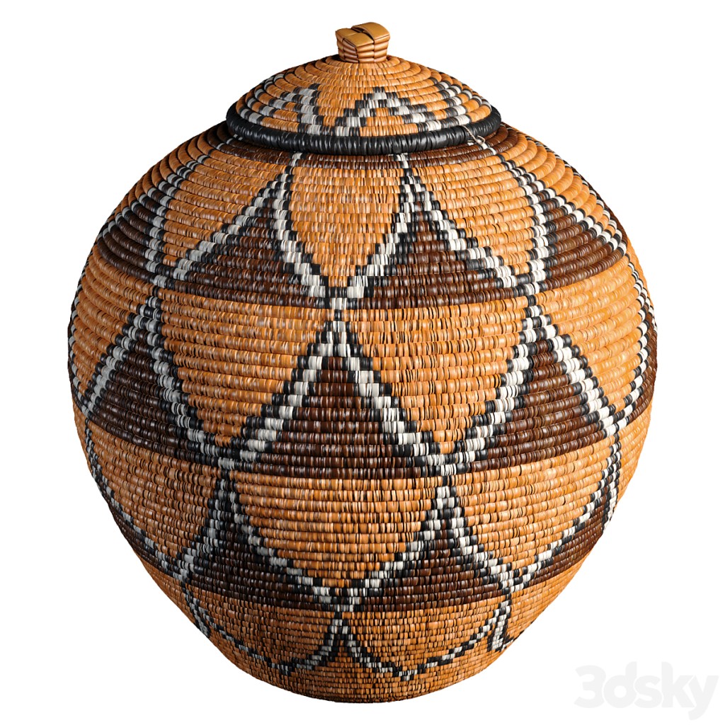 Wicker African Basket