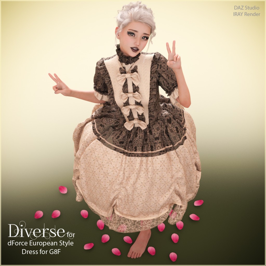 Diverse for dForce European Style Dress for G8F