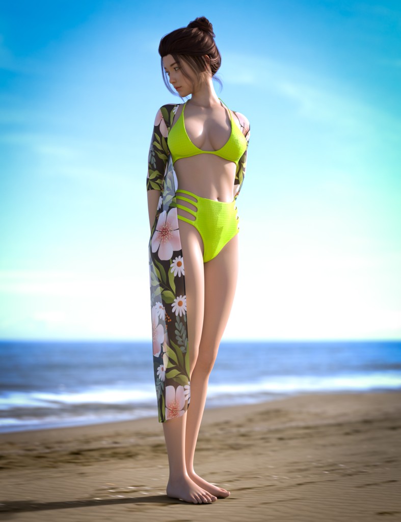 AH dForce Suzie Beachwear Outfit Texture Add-on