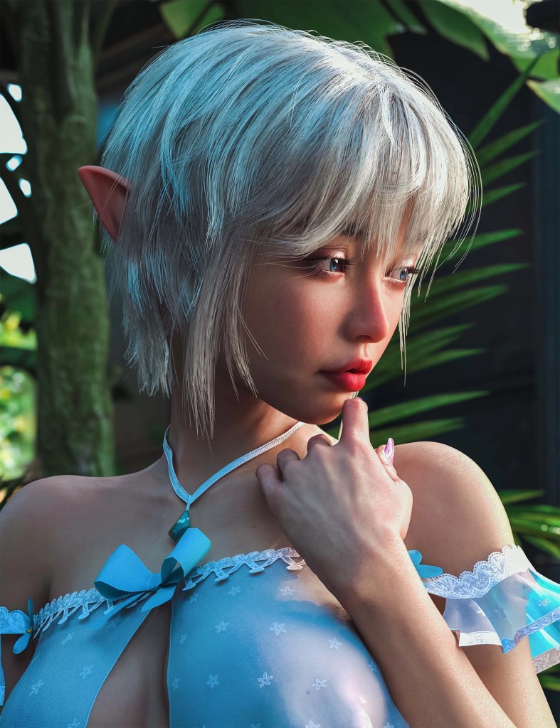 HS Edgy Elite Hair For Genesis 9 and 8