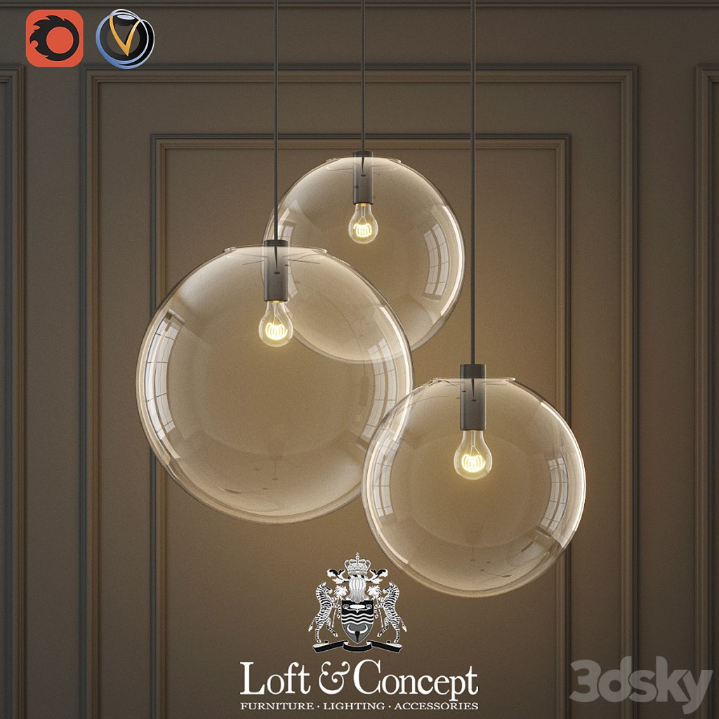 Hanging lamp glass ball ceiling lights
