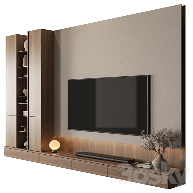 TV Wall Wooden - Set 176