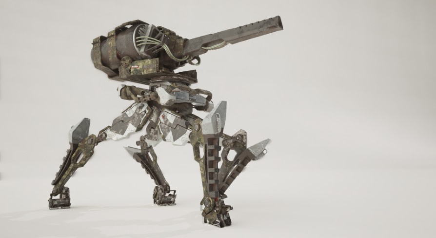 [UE5.0] Flame Thrower Robot