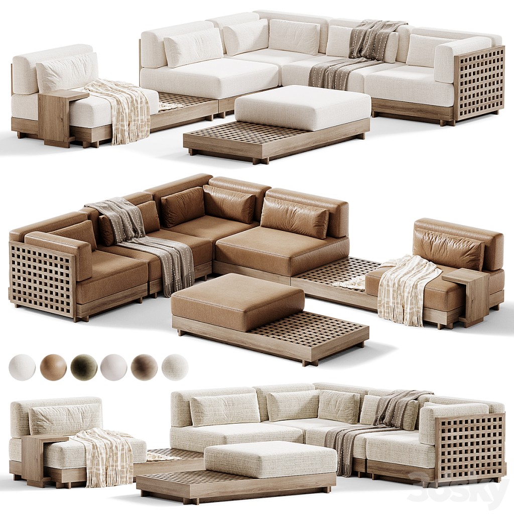 Modular L Shaped Outdoor Sectional Sofa