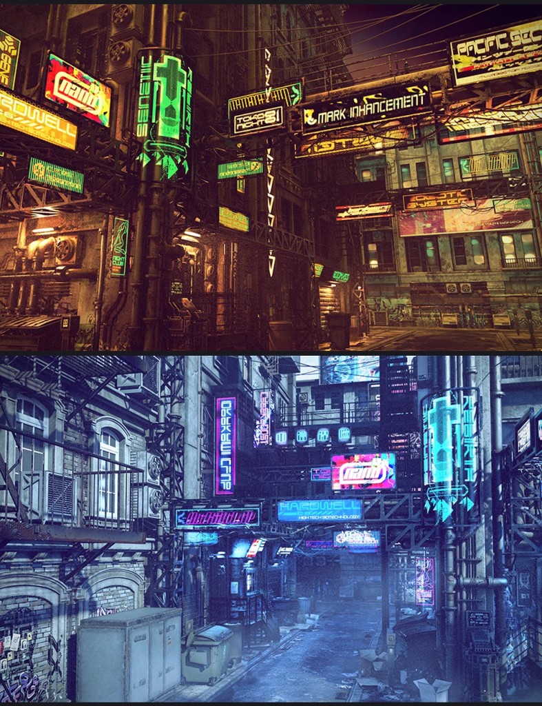 Cyberpunk Back Alley Bundle