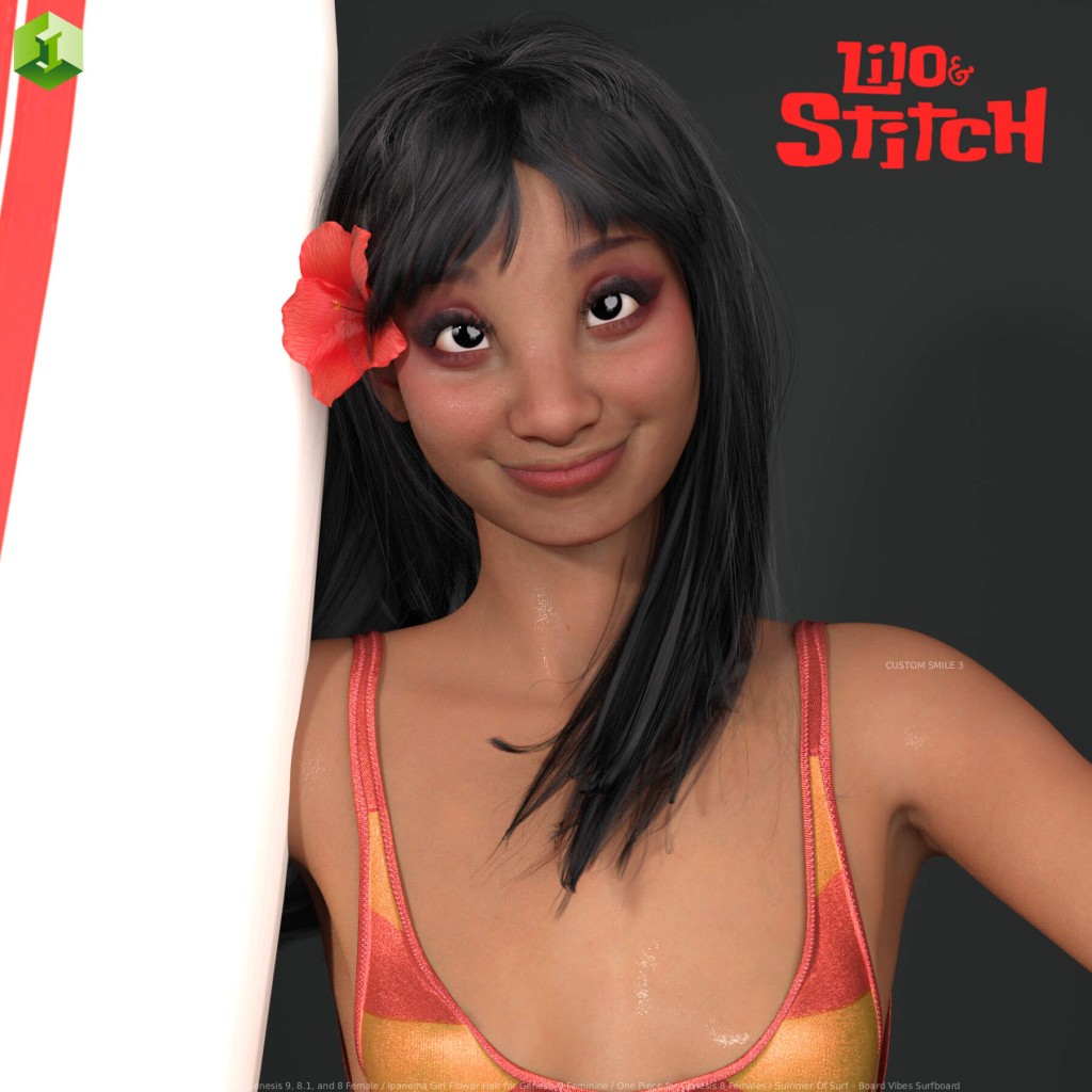 Sza Cartoon Series - Adult Lilo Pelekai & her expressions