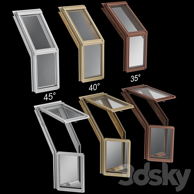 Roof windows balcony / Roof windows dormer skylights