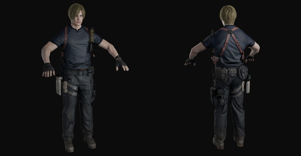 Leon S. Kennedy (RE4) Basic for Blender 4.x
