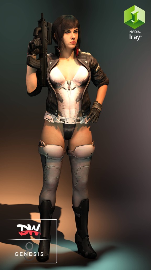 GITS Motoko Kusanagi Combo Update DAZ G8F