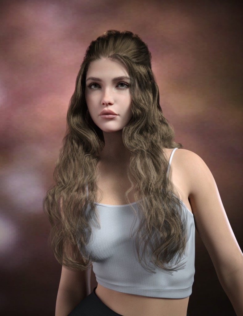 DForce Mademoiselle Anne Long Hair For Genesis 9