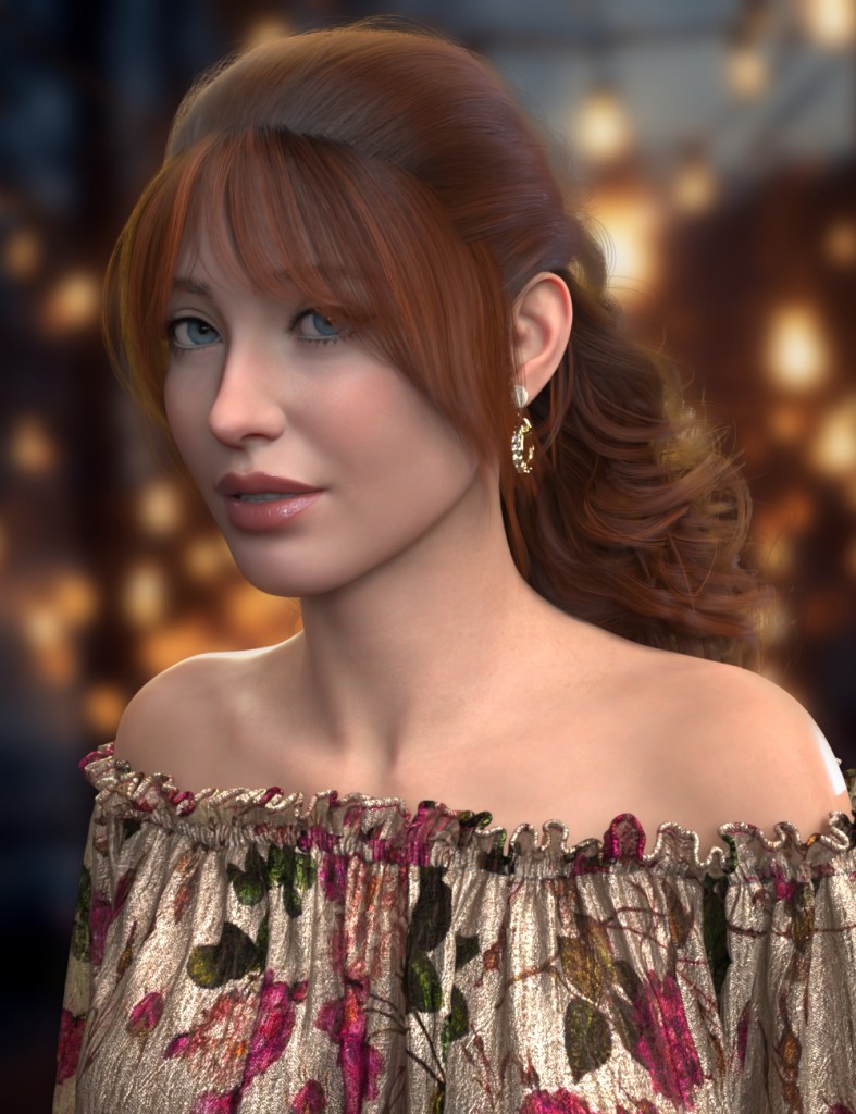 Looped Bow Hair for Genesis 9