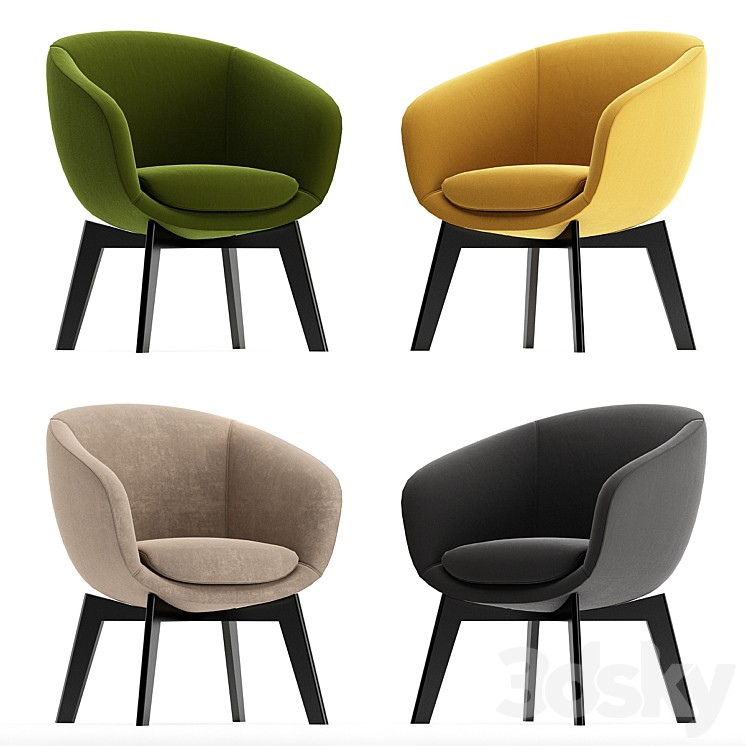 Colette Office Chair BaxterMinotti Russell Little Lounge & Dining Chair Set