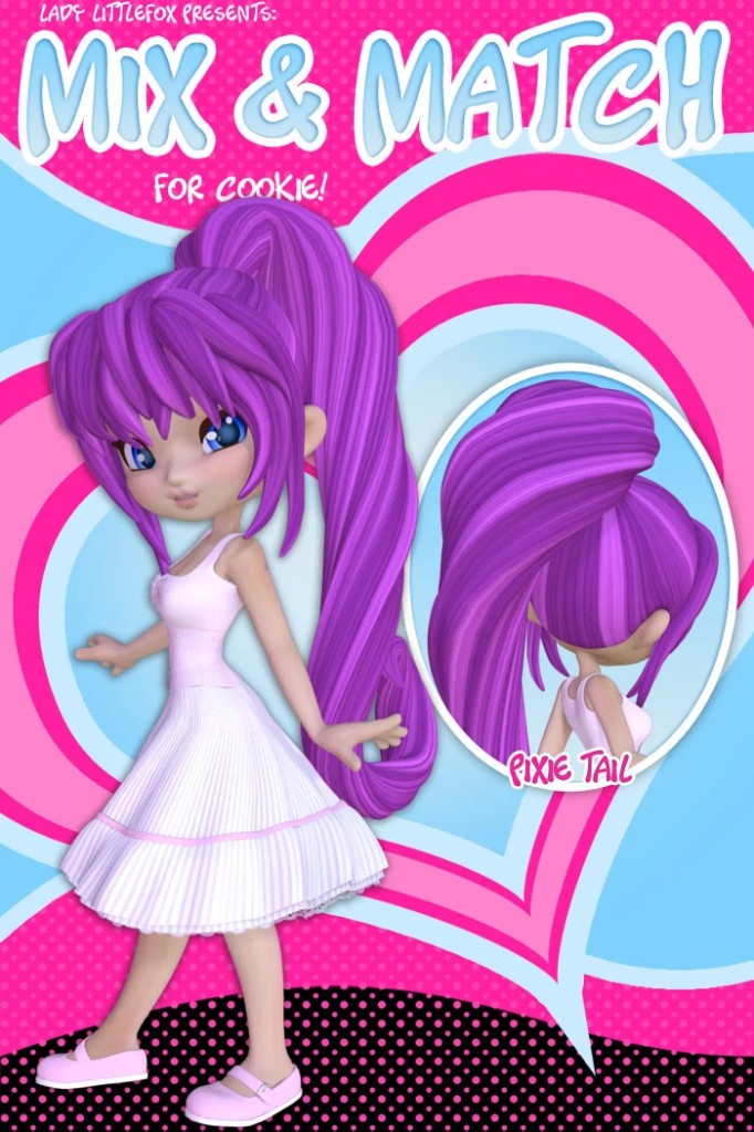 Cookie Mix and Match: Pixie Tail Hair