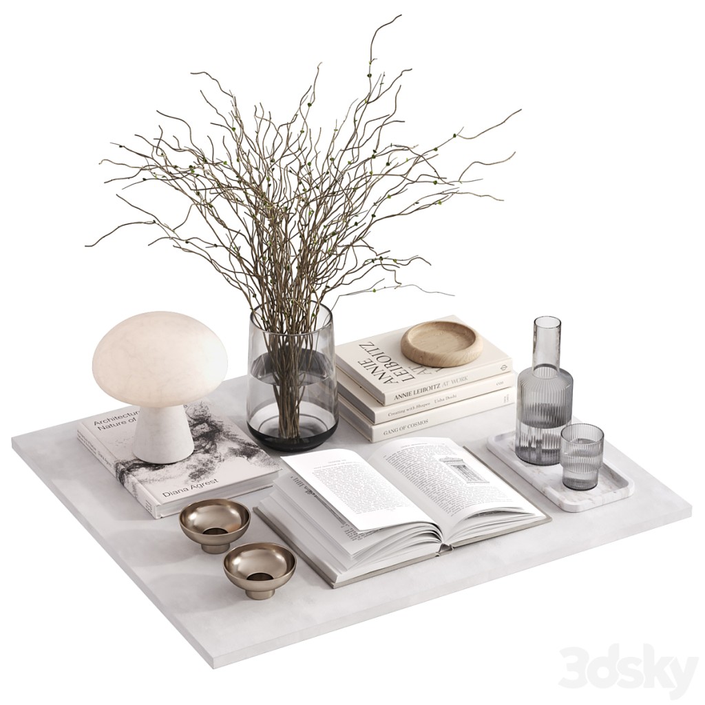 Decorative set with Obello Table Lamp
