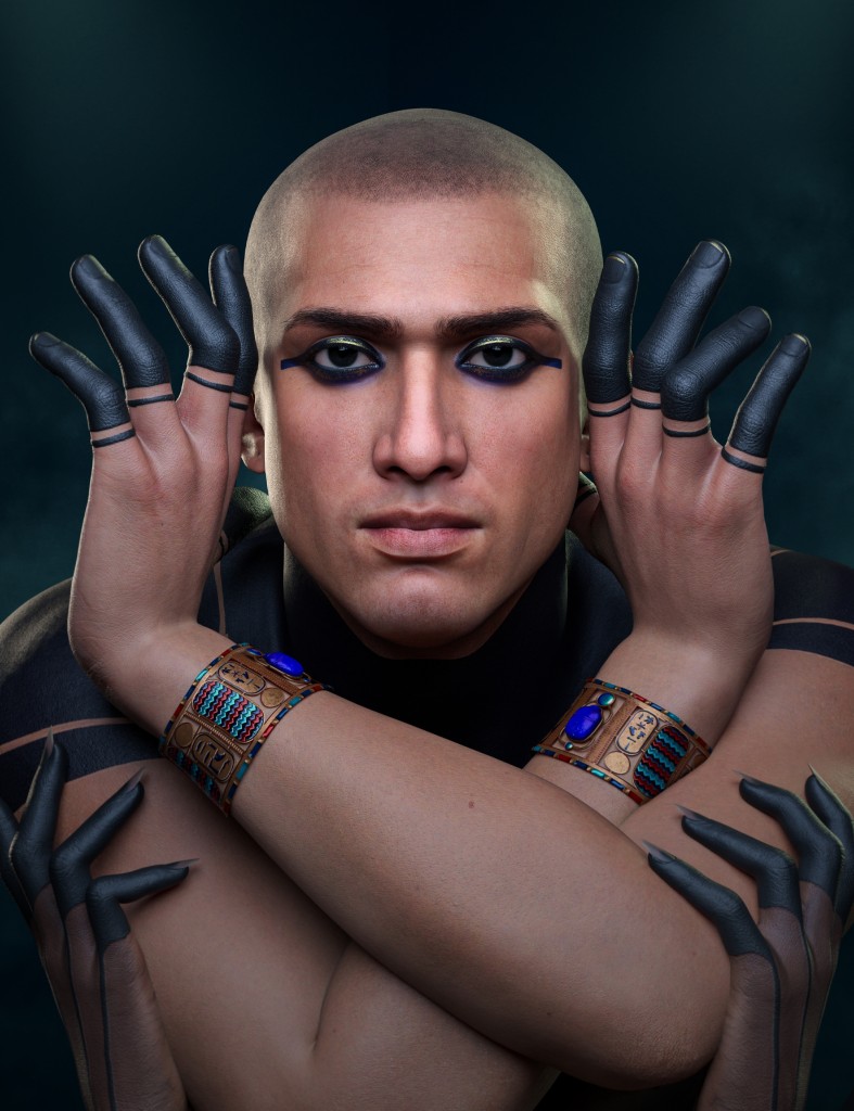MENA Eyes and Hands Makeup for Genesis 9