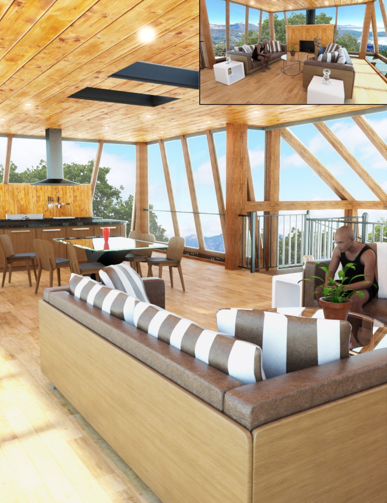 Tree House Living and Dining Room