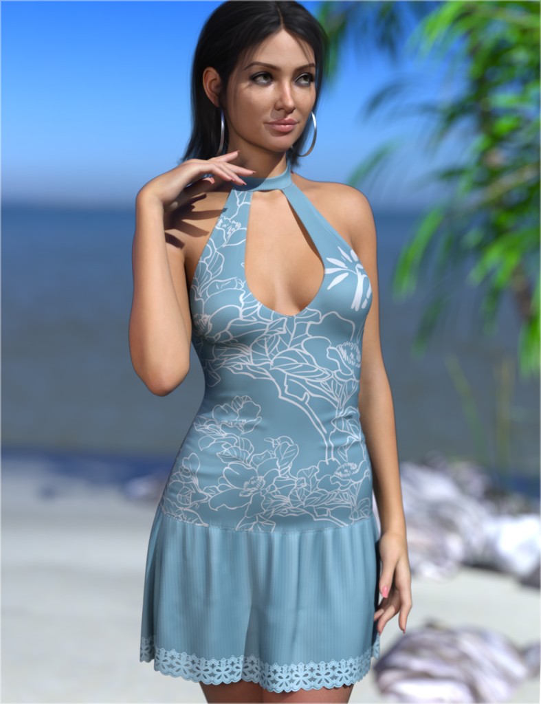 dForce Summertime Party Dress Genesis 9