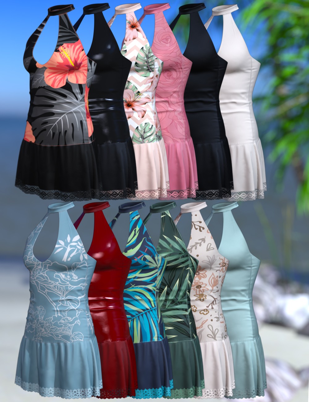dForce Summertime Party Dress Genesis 9