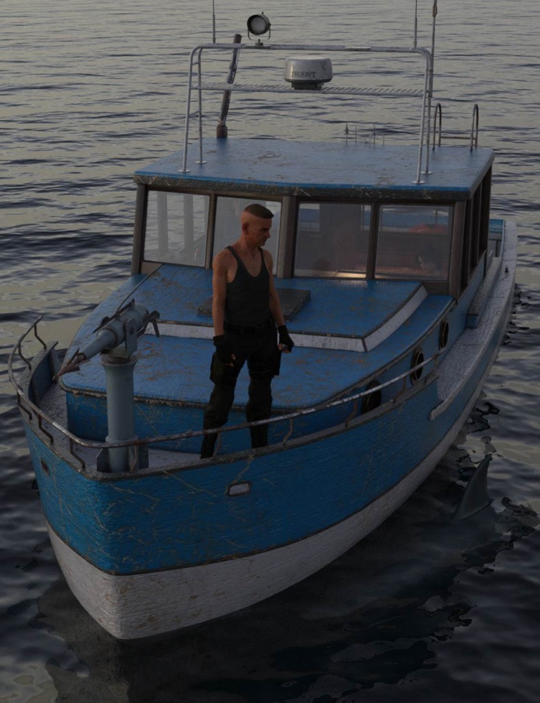 Giant Shark killer boat
