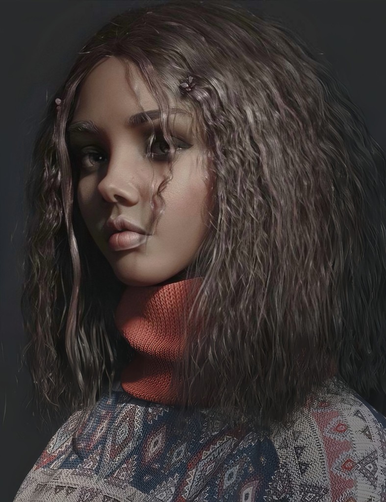 RAV Alisa Hair for Genesis 8.1 Females
