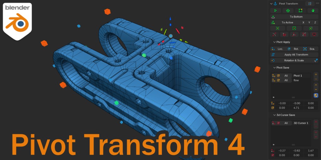 Pivot Transform 3 + Gizmo 3D Cursor