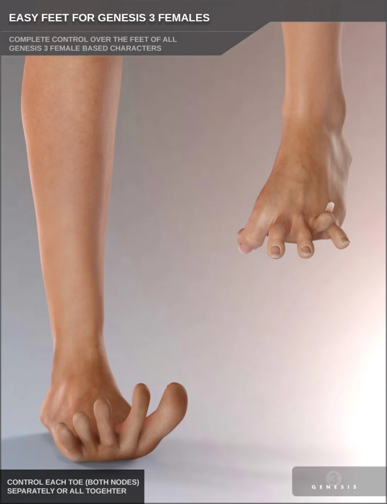 Easy Feet for Genesis 3 Female(s))
