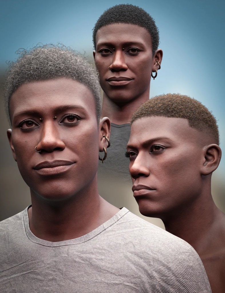M3D Curly Short Hair for Genesis 9