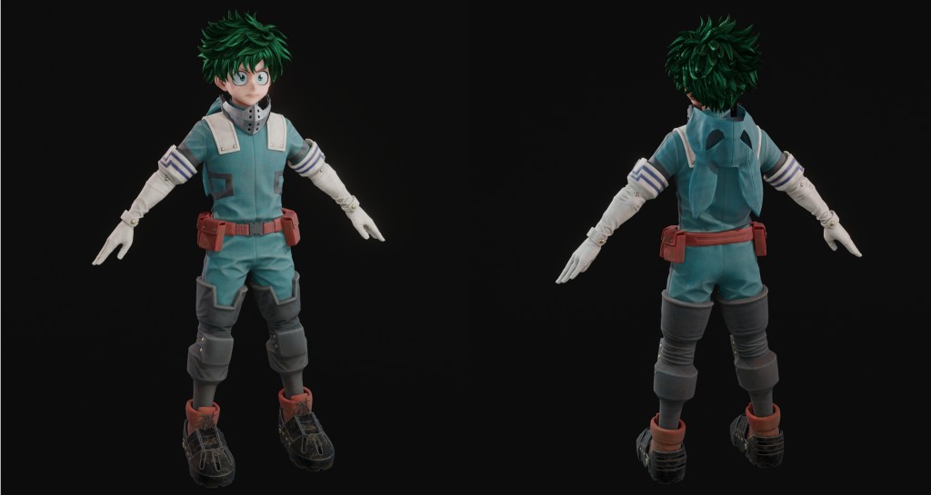 Izuku Midoriya (Jump Force) Premium for Blender 4
