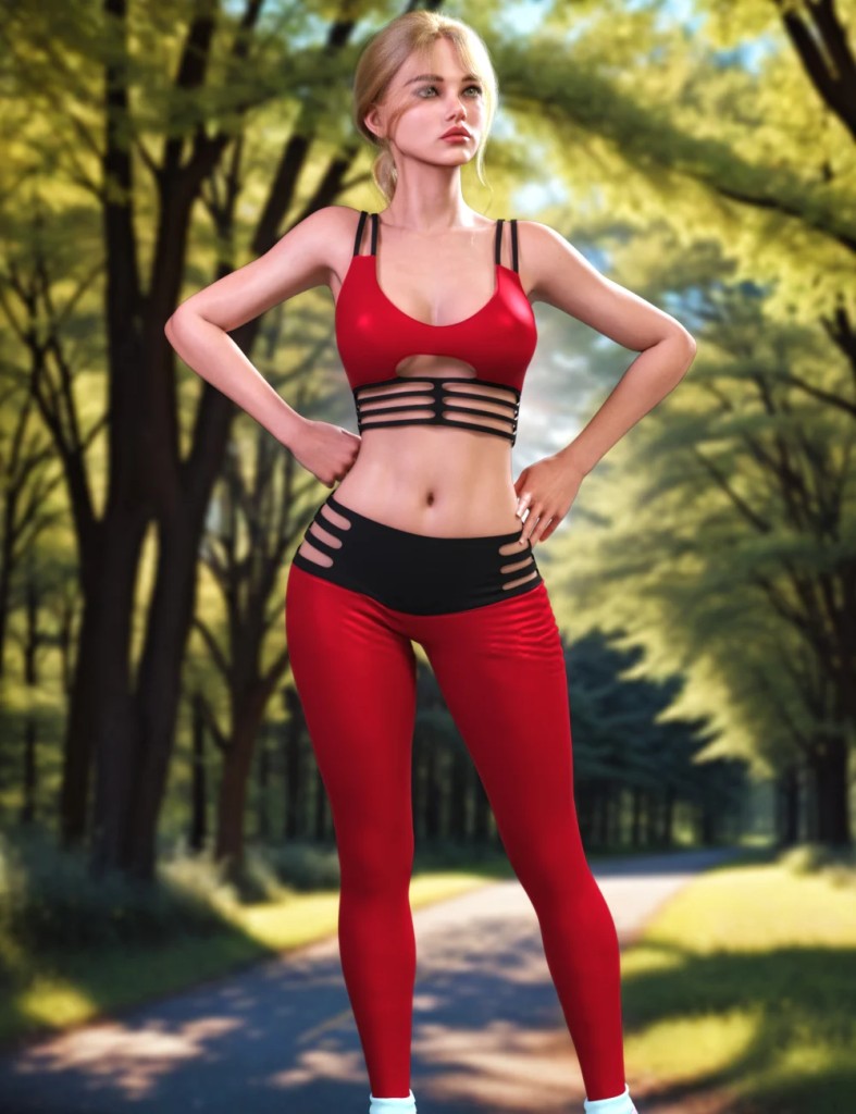 JMR dForce Lindsey Sportswear for Genesis 9 and 8 Female