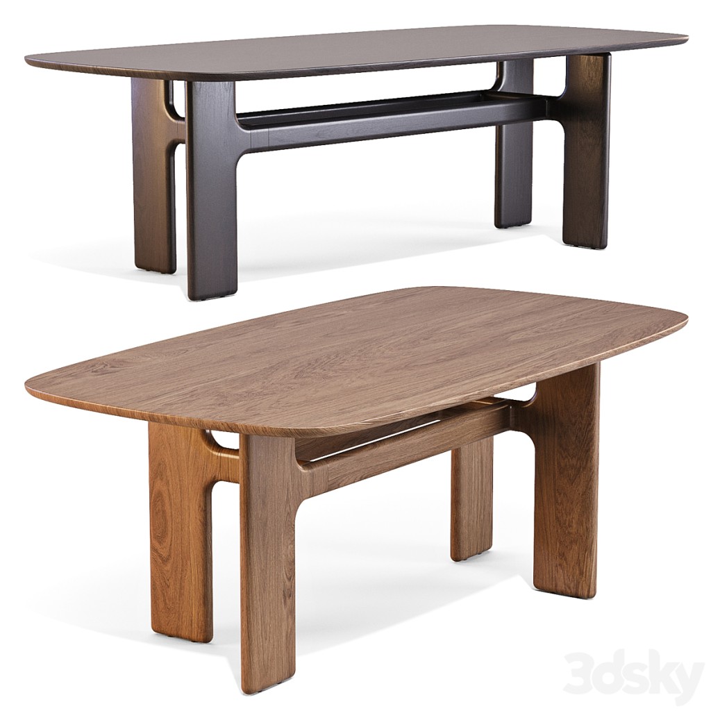 Bonaldo: Hippos Wood - Dining Tables