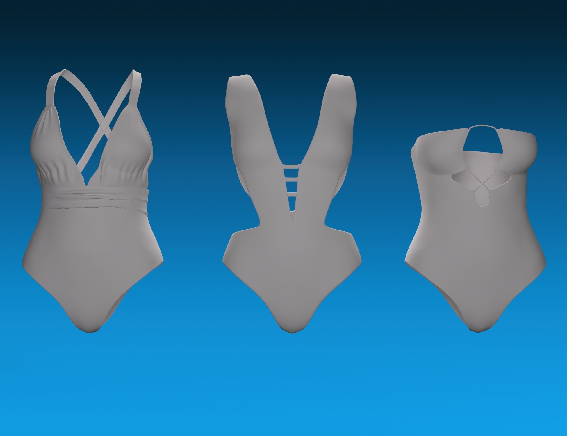 BW Beach Bodysuit Outfits 02 for Genesis 9, 8.1, and 8 Female