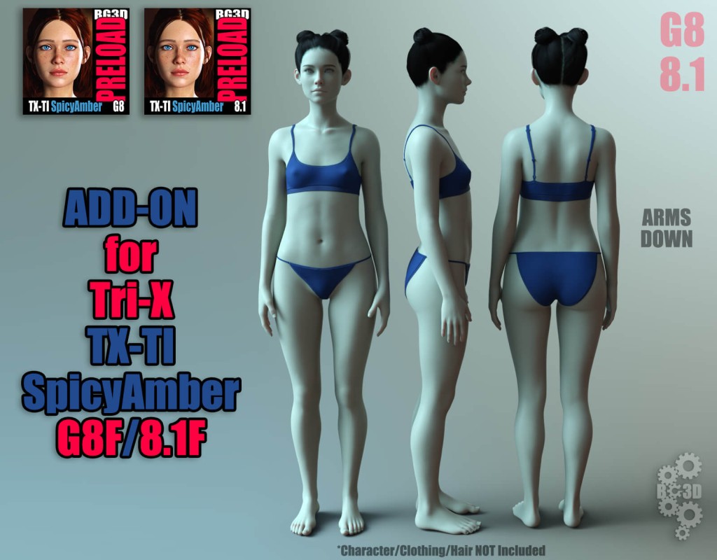 BG3D Add-On - TX-TI SpicyAmber Premium Pack for G9 G8 8.1