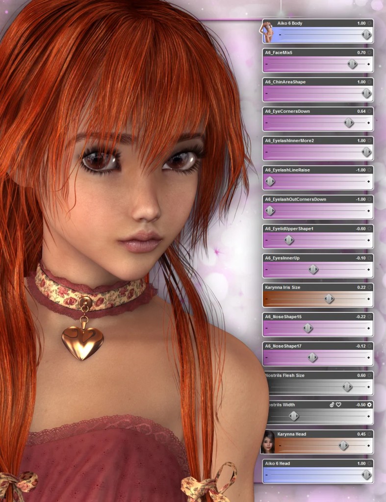 Aiko 6 Face Morph Resource Kit