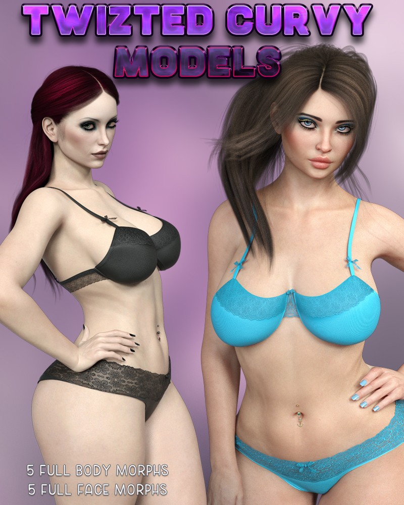 Twizted Curvy Models for Genesis 8 Female
