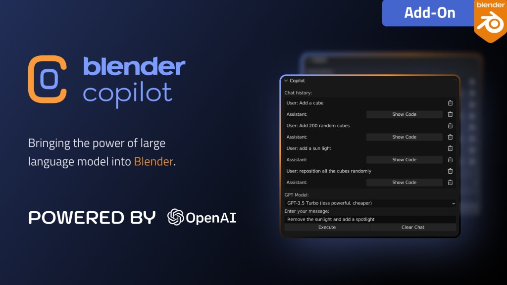 Blender Copilot (Blender Gpt)