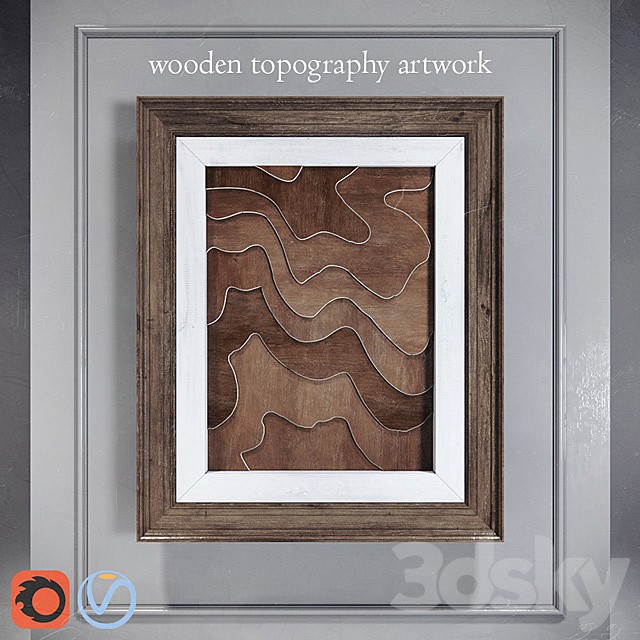 Diy Wooden Topography Artwork