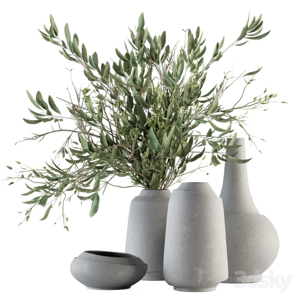 Vase and Plant Decorative Set - Set 81