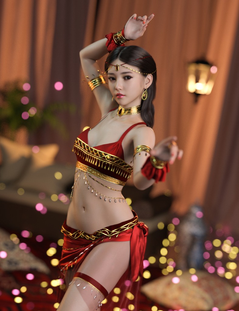 dForce MKTG Star Dancer Outfit for Genesis 9, 8.1 and 8 Female
