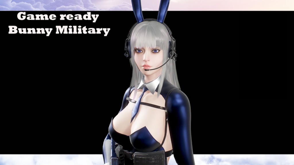 Girl Bunny Military