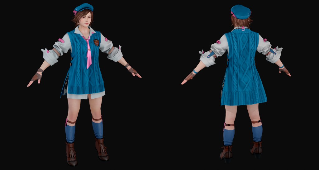 Tekken 8 Asuka Kazama S1 Premium for Blender 3