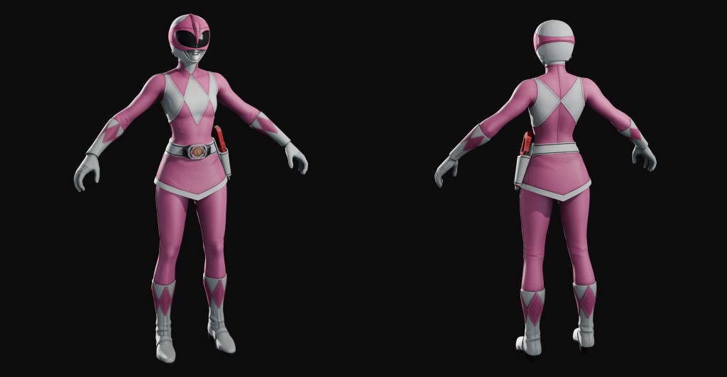 Pink Ranger FN Basic for Blender 4.x