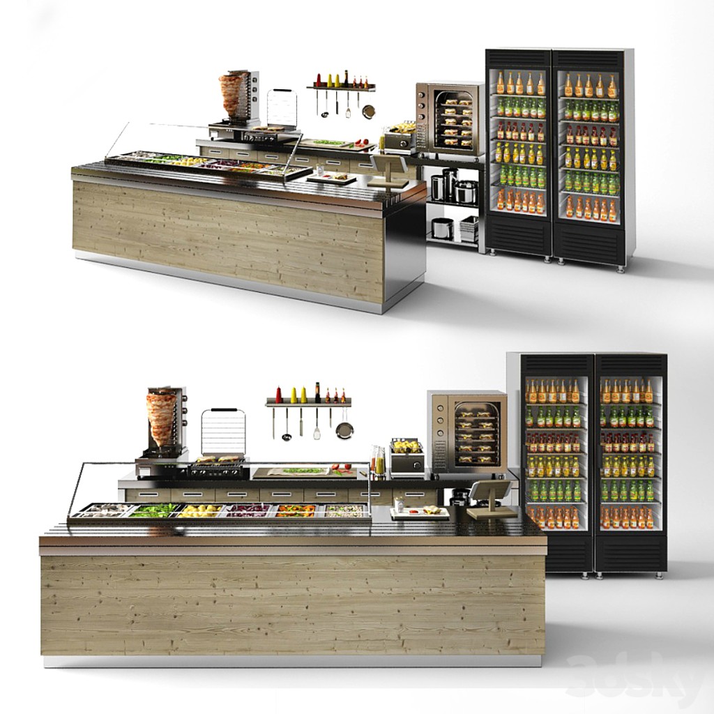 Set for a cafe