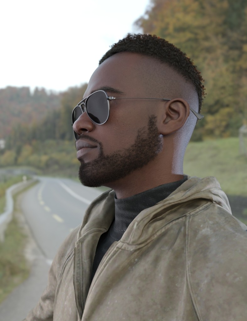 Coby HairStyle and Beard for Genesis 9