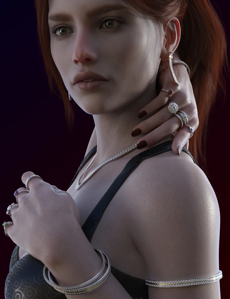 Sparkles Jewelry for Genesis 8 Female, Genesis 8.1 Female, and Genesis 9