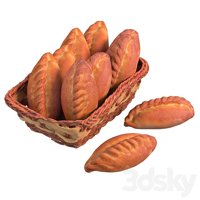 Basket with pies