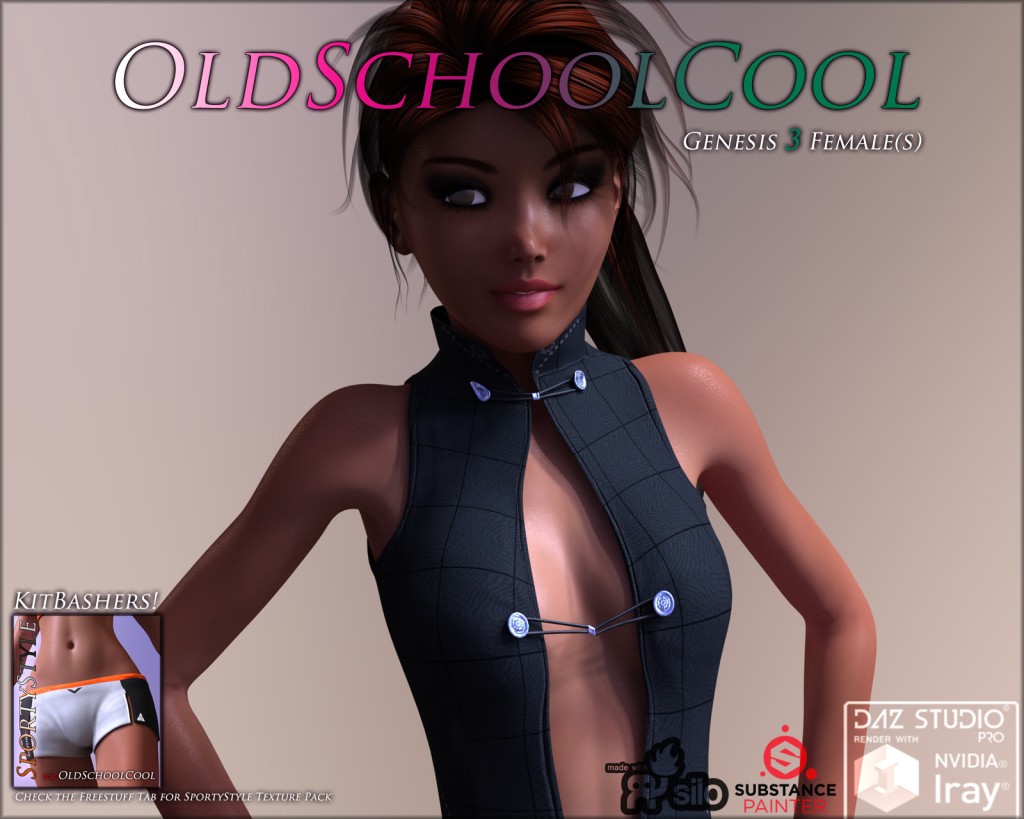 OldSchoolCool for Genesis 3 Females + Freebi