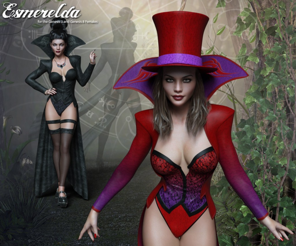 Esmerelda for Genesis 3 and Genesis 8 Females