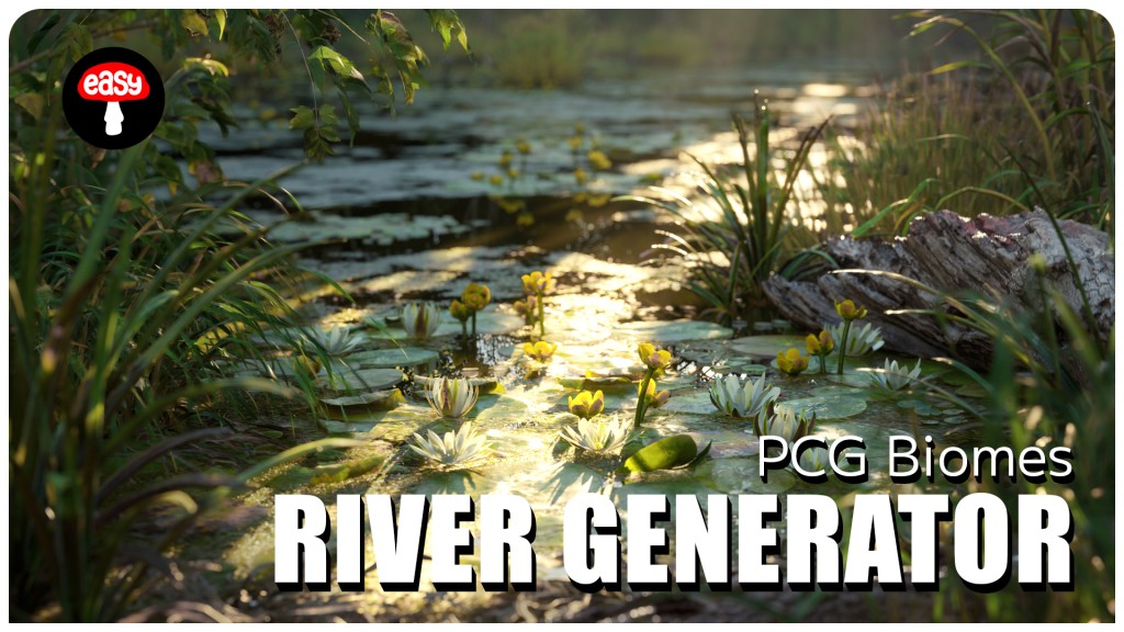 PCG Biome River Generator UE5.3